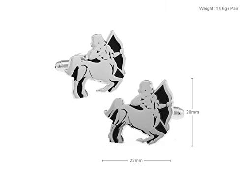 Mancuernillas KnBoB Hombre Constellation Sagitario Plateadas miniatura 2