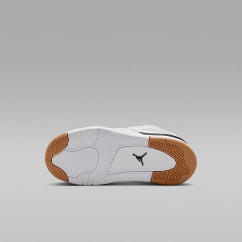 Jordan 4 RM Little Kids' Shoes (White/Neutral Grey/Gum Medium Brown/Black)2