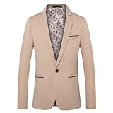 Longsleeve Anzug Herren Leichte Mode Einfarbig Übergangsjacke Bankett...