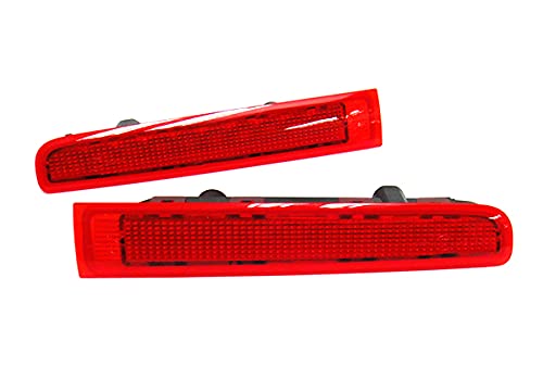 2x Feux stop arrière LED à lentille rouge pour portes battantes niveau haut central troisième feu stop gauche droite pour Transporter T5 Caravelle Multivan MK V 2003-2015