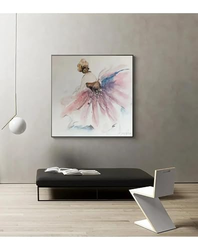 Tableau ballerine art mural déco salon affiche avec cadre - 4