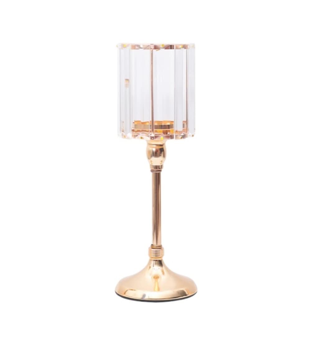 Candle Holder Candle Stand Decoration Candlestick Nordic Romantic Candlelight Dinner Props European Style Holder Decorative(10.5 * 10.5 * 32cm)