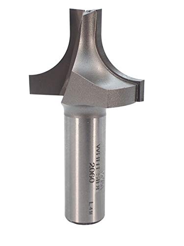 Whiteside Router Bits 2060 Plunge Round Over Bit with Plunge Point 1/2-Inch Radius and 1-3/8-Inch Large Diameter