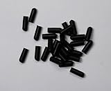 Kurze runde Kappe für 3 mm Außendurchmesser (50 Stück) Rohrende für Rohrpfostenrohr, Schraubgewinde-Protektoren, Farbabdeckung, wiederverwendbar, elastisches Gummi