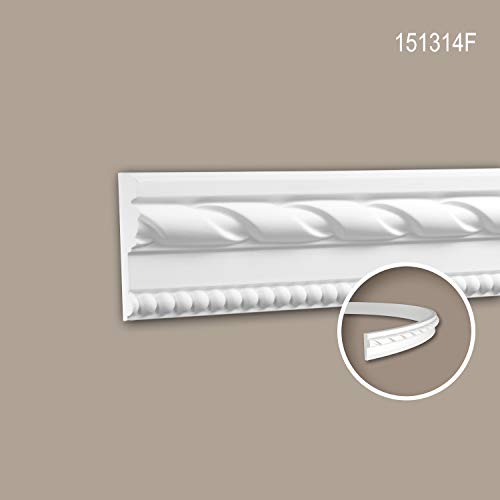 Cimaise flexible 151314F Profhome moulure décorative murale en polyuréthane souple - 3