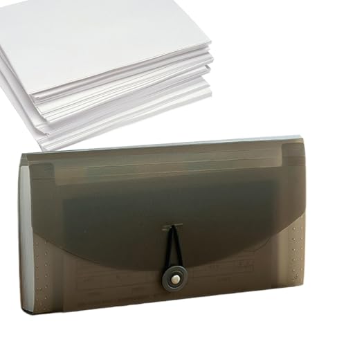 Hqunjikp アコーディオンファイルオーガナイザー | 13ポケットウォレットケース ポータブルファイルオーガナイザー 防水 学校用品 男の子 女の子