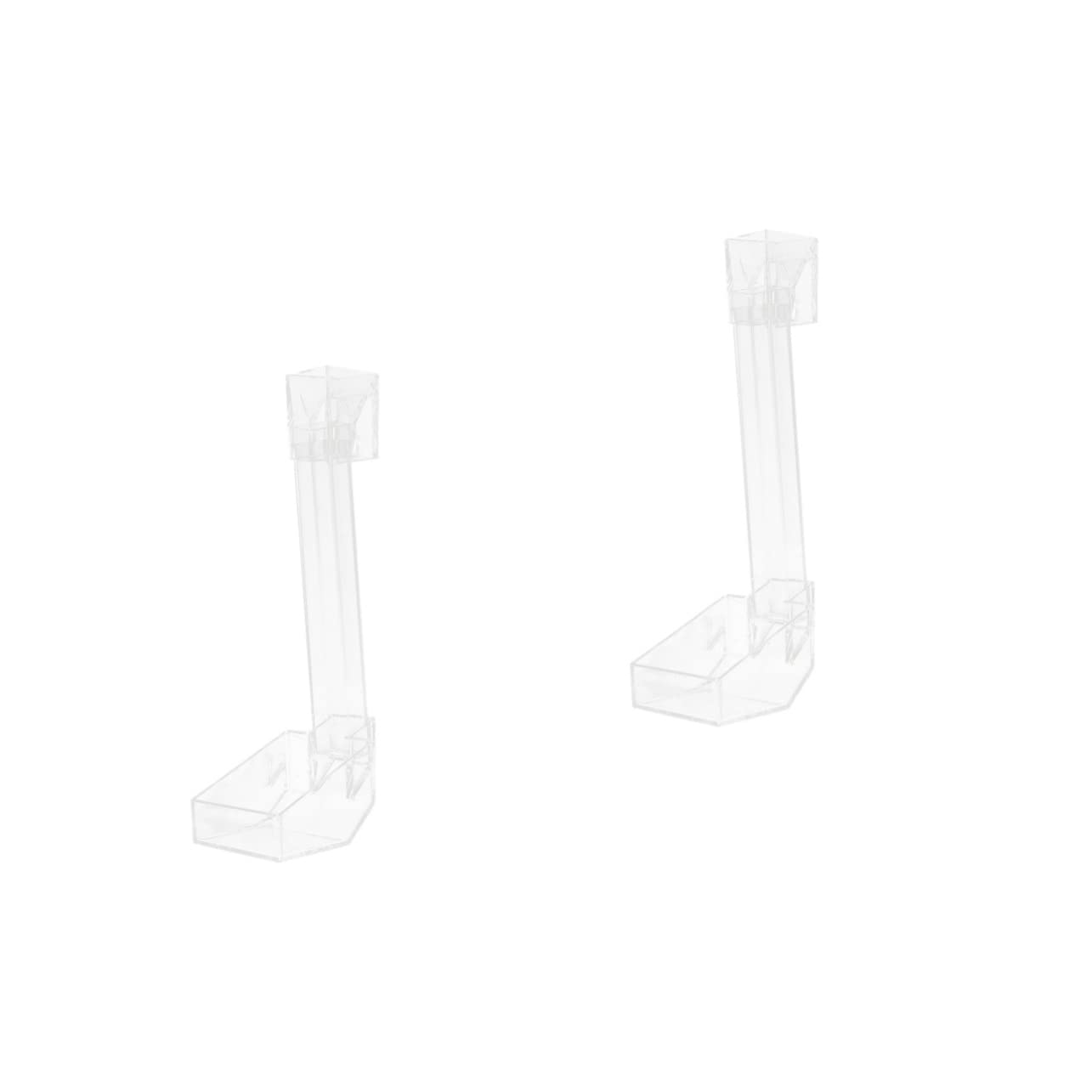 Mipcase 2piezas Comedero para Acuario De Camarones y Peces Diseño Estructural Material Acrílico Alimentación Precisa Desperdicio para Peceras y Acuarios De Agua Dulce