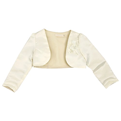 Image of iEFiEL Girls Long Sleeves Bolero Jacket Shrug Short Cardigan Sweater Dress Cover Up
