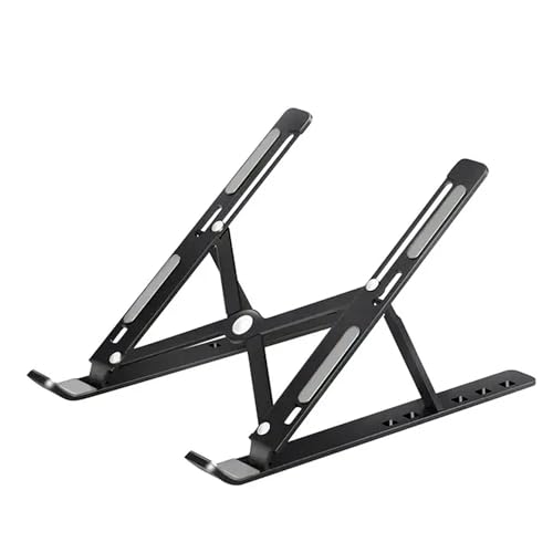 Image of Travel Portable Magnetic Phone Tripod Stand Aluminium Foldable Compatible with Laptops Tablets and Mobile Phones Multi-Angle, Multi Purpose, Adjustable Height & Tilt.
