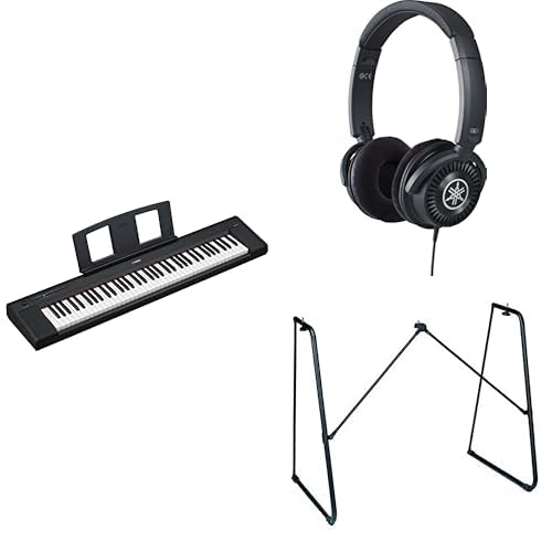Yamaha Clavier numérique NP-35 avec 76 touches L-2C et casque HPH-150 pour l'apprentissage du piano