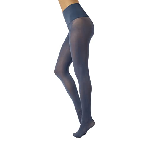 Image of CALZITALY Seamless Tights, 50 DEN High-Waist Pantyhose with no seams, Multi Color Opaque Tights - S, XXL, Italian Hosiery