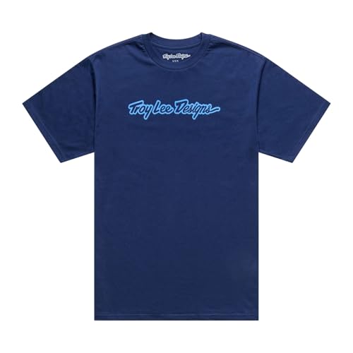 T-shirt Troy Lee Designs Signature taille S en coton noir pour homme