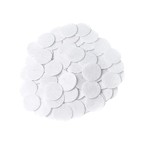 JIHUOO 1000 pezzi 2,5 cm bianco Craft feltro cerchi tessuto artigianato cerchi cerchi di feltro rotondi cerchi di feltro rotondi fermagli per capelli accessori per la creazione di accessori
