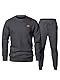 Meilicloth Herren Trainingsanzug Set Herren Sweatshirt Pullover Jogginghose Jogginganzug Sport Outfits Herbst Tracksuit Marine Blau L