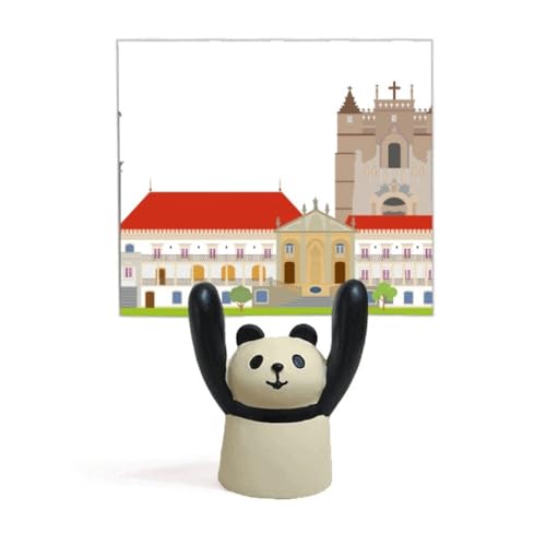 Cadeau original : support mémo panda avec monument de Coimbra