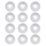 Alipis 12 Piezas Cubierta Redonda de Pvc para Tuberías de Calefacción, Tapa de Agujero para Pared, Decorativa Blanca Tipo 16, Protección Práctica para Instalación y Embellecimiento