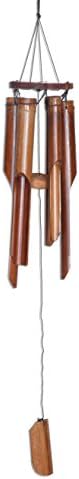 Großes Ca. 80cm Windspiel Klangspiel Feng Shui Garten Wetterfest Bambus
