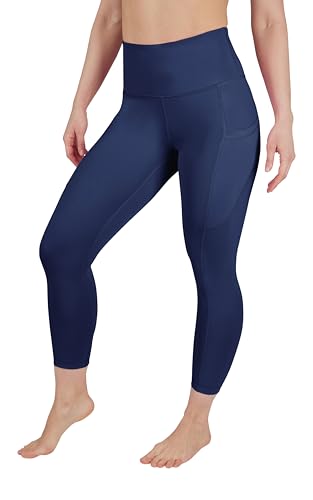90 Degree By Reflex Womens High Waisted Capri Legging Side Pocket Squat Proof Gym Workout Yoga Pant