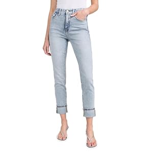 Good American Women’s Good Classic Cuffed Jeans