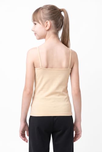 Image of Kurve Girl's Sleeveless Tank Top - Stretch Undershirts Cami Camisole, UV Protective Fabric, Rated UPF 50+ (Made in USA)