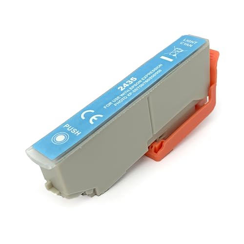 Image of Ink Express 24XL Light Cyan Ink Cartridge Compatible with Epson Printers Ink Cartridge for Epson Expression Photo XP-55 XP-65 XP-750 XP-760 XP-850 XP-860 XP-950 XP-960 XP-970