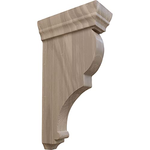 One-Day Sale: Up to 60% Off Ekena Millwork CORW02X05X10RJWA-CASE-4 2 W x 5 1/2" D x 10" H Medium Rojas Wood Corbel, (4-Pack), 2 1/2" W x 5 1/2" D x, Walnut - Ready to be Stained, 4 Count