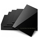 BEYVKIX Black Acrylic Board for Aquarium Background and Fish Tank Divider, Opaque DIY Panel, One Side Matte One Side Glossy,Thickness...