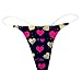 Valentines Strappy Panties For Women Cotton Novelty Breathable Graphic Stretch Underwear Fashion Comfy Sexy Soft Cute Panties,Red,X-Large
