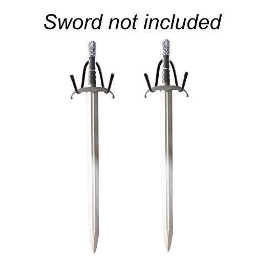 Folytiy Sword Wall Mount Samurai Sword Display Rack Hanger Holder Hook Stand for Katana Wakizashi Swords- No Sword (2) - Thumbnail 2