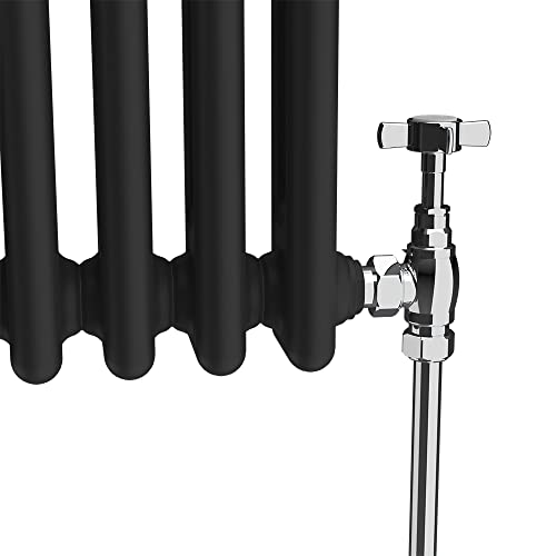 Radiateur fonte vertical a eau chaude de couleur noir pour chauffage central - 8
