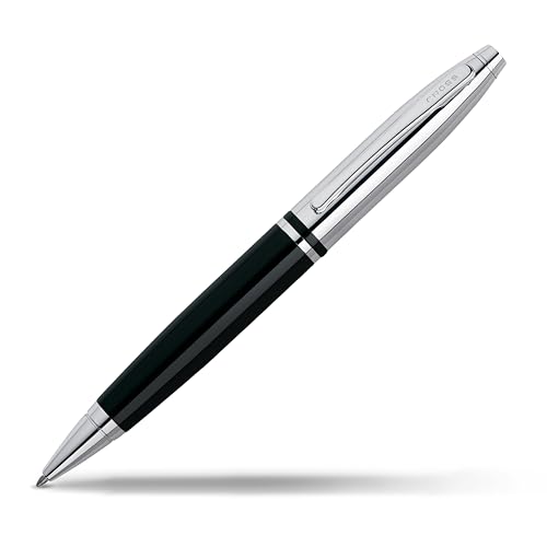 Cross Calais Stylo Bille Noir et Chrome