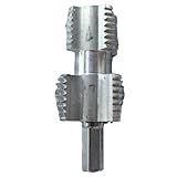 tuyau pvc eaux usees Ouvre-filetage interne à 4 points et 6 points, tuyaux d'eau en plastique PVC/PPR en alliage d'aluminium, compatible avec perceuse, double extrémité
