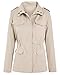 Soulomelody Womens Military Anorak Jacket Zip Up Snap Button Parka Safari Utility Coat Outwear with Pockets XX-Large