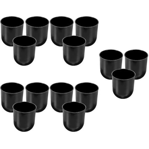 Image of Zerodeko Toilet Brush Holder Set with 15 Compact Plastic Cleaning Brush Cups for Bathroom Storage Space-Saving Organizer