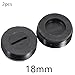Carbon Brush Holder Cap 2 Pack, Black Plastic Brush Cover for Motor Carbon Brush Replacement, Electric Tool Brush Accessories Compatible with Angle(18mm)