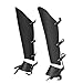 APLVFFZH Medieval Greaves Boots Shoes Cover for Knight Costume Accessory, Black, 45cmx22cm