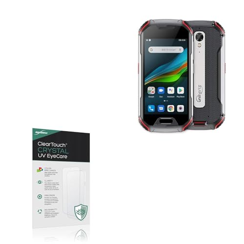 BoxWave Screen Protector Compatible With Unihertz Atom L - ClearTouch Crystal Anti-UV EyeCare (2-Pack), Filters out Harmful Blue Light Reduce Fatigue