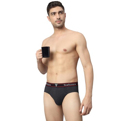 Image of Van Heusen Cotton Men Colour Fresh Briefs - Pack of 1 - Durable Elasticized Waistband, Ultra Soft