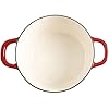 Crock-Pot Artisan 7-Quart Round Enameled Cast Iron Dutch Oven – Scarlet Red, Heavy-Duty Cookware for Slow Cooking, Baking, Roasting with Lid #3