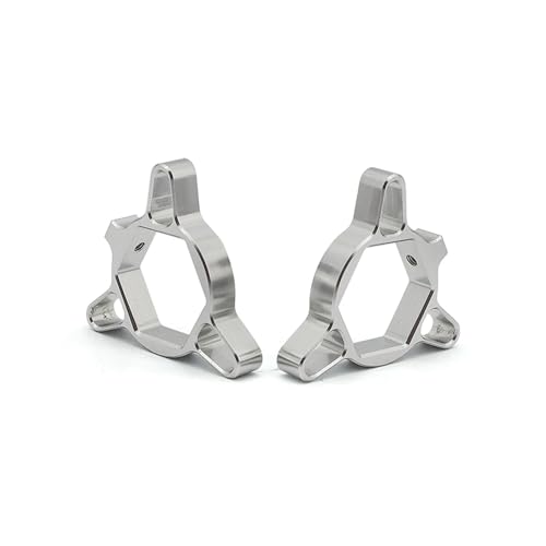 HUISI Passend for Kawasaki ZX10R, Suzuki GSR750, Triumph Daytona 675, passend for Yamaha YZF R6, 14 mm Motorrad-Federgabel-Vorspannungsversteller.(14mm Sliver)