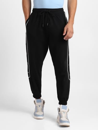 Image of Nobero Malone Joggers for Men | Track Pants for Men | Relaxed Fit | Elasticated Waist with Drawcord | Soft & Breathable Fabric | Casual Everyday Wear
