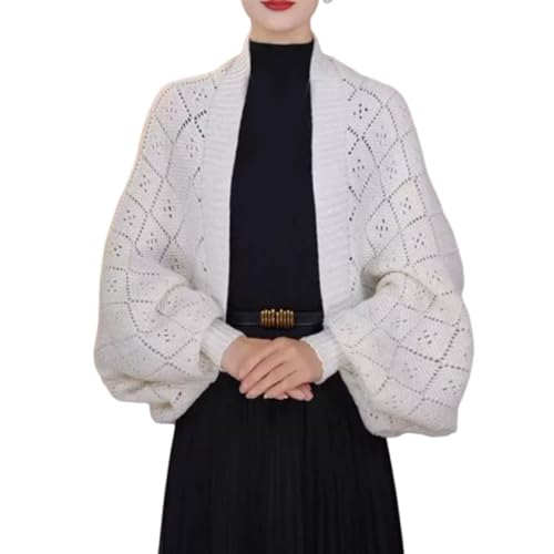 Habituatl Fashion Hollow out Knitted Shawl Coat - 2025 New Women's Soft Knitted Shawl, Scarf with Sleeves