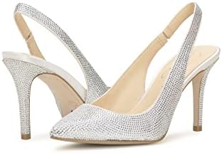 Jessica Simpson Women's Arerra Slingback Pump, White, 12 | Image 6
