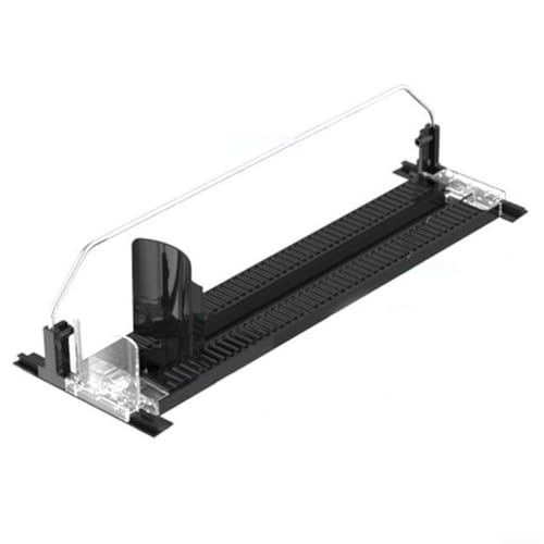 Hosrivae Dispensador de bebidas para refrigerador, estante de latas autodeslizante con mecanismo, organizador automático de bebidas para cerveza, estante de almacenamiento de instalación, negro, 31 x Hosrivae Dispensador de bebidas para refrigerador, estante de latas autodeslizante con mecanismo, organizador automático de bebidas para cerveza, estante de almacenamiento de instalación, negro, 31 x