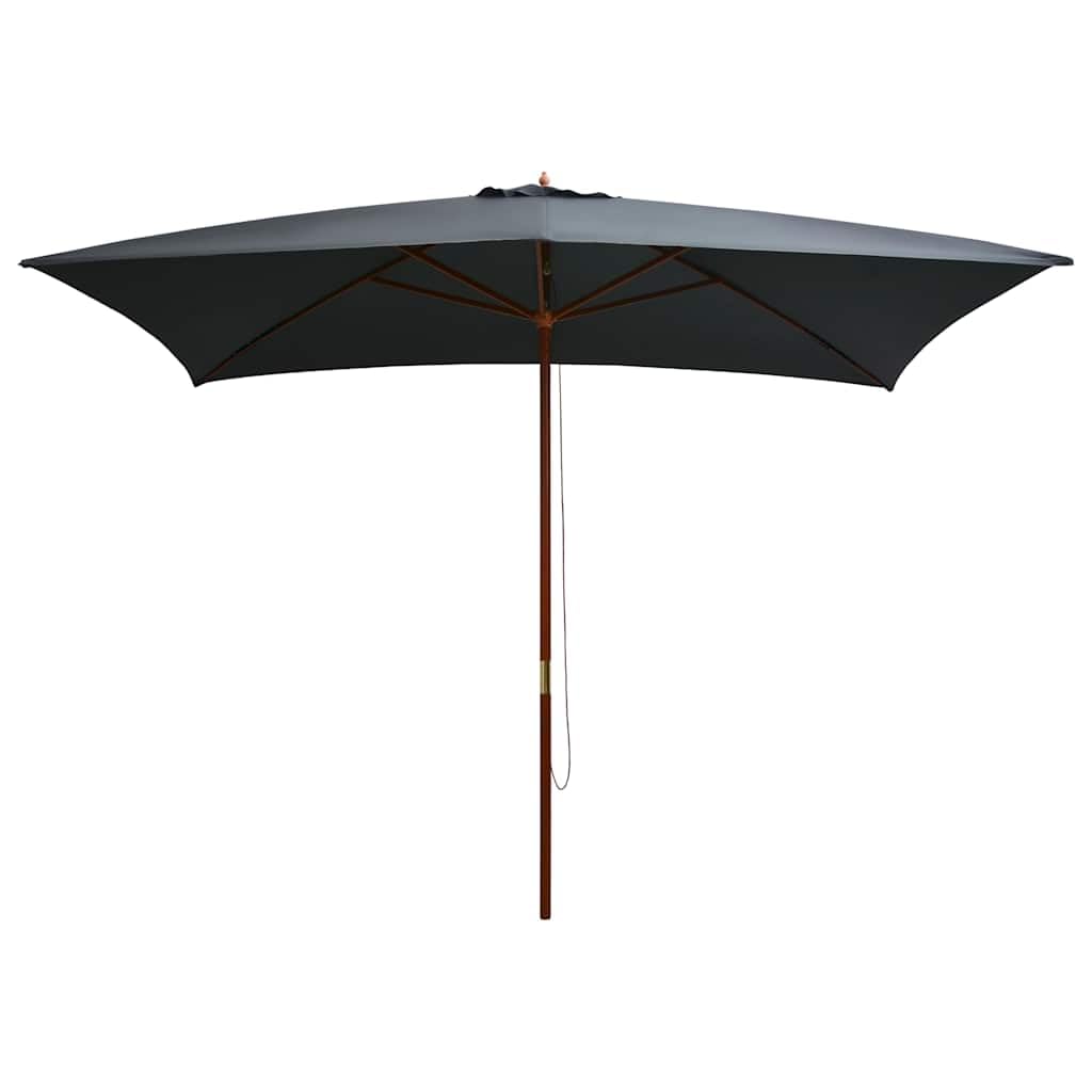 Antracyt parasol ogrodowy 200x300 cm