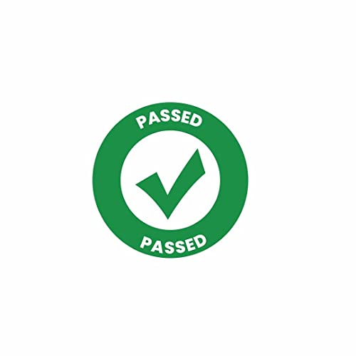 Image of CVANU 2500pcs Passed Mini Sticker in Green Color Round Shape (20 X 20mm) cv4