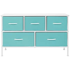 Sorbus Kids Dresser with 5 Drawers - Storage Chest Organizer Unit with Steel Frame, Wood Top, Easy Pull Fabric Bins… 31RZEPVApLL. SS280
