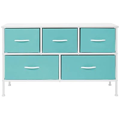 Sorbus Kids Dresser with 5 Drawers - Storage Chest Organizer Unit with Steel Frame, Wood Top, Easy Pull Fabric Bins… 31RZEPVApLL. SS400