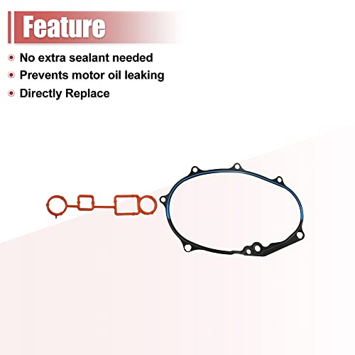 Image of X AUTOHAUX 1 Set VS50685R Engine Valve Cover Gasket for Audi A3 2.0L 2006-2008 for Audi A4 2.0L 2005-2008