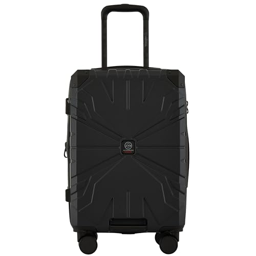 Wrangler ATG Alpine 22 Expandable Rolling Hardside Carry-On Luggage Jet Black